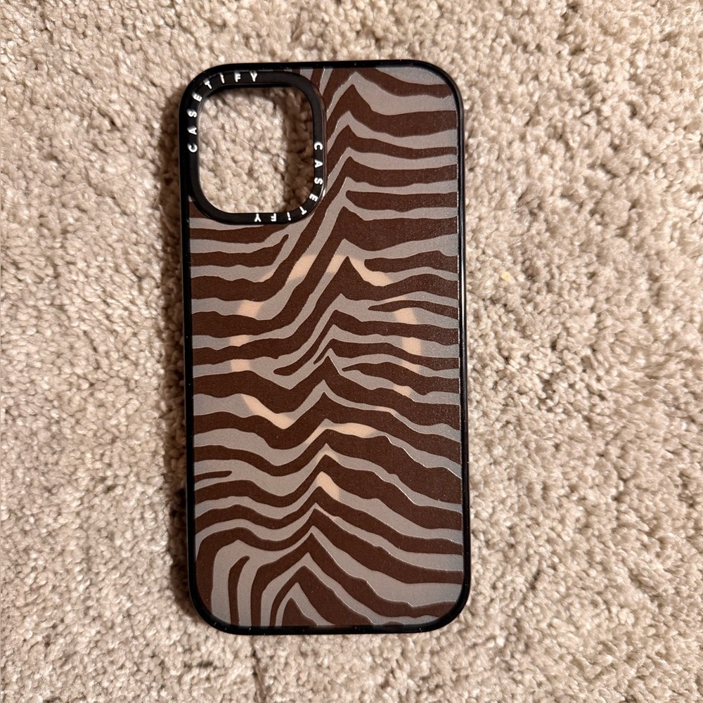 Casetify Brown Zebra case